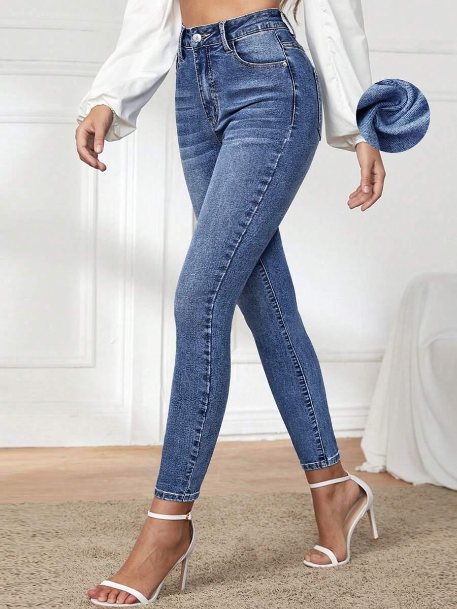 NIEBIESKIE SPODNIE JEANS