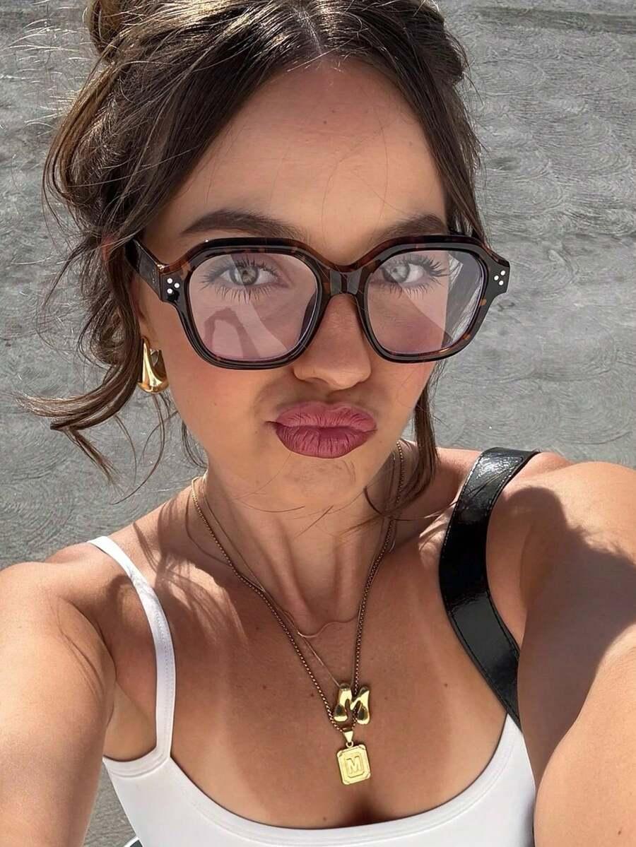 okulary zerówki animal print