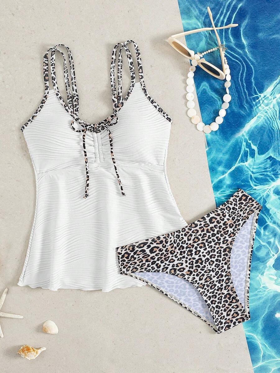 DWUCZĘŚCIOWY STRÓJ KĄPIELOWY ANIMAL PRINT