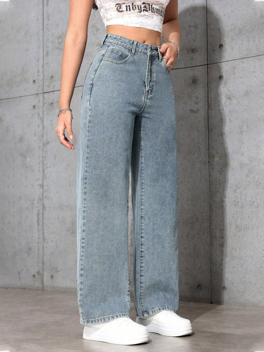 SPODNIE JEANS PROSTA NOGAWKA