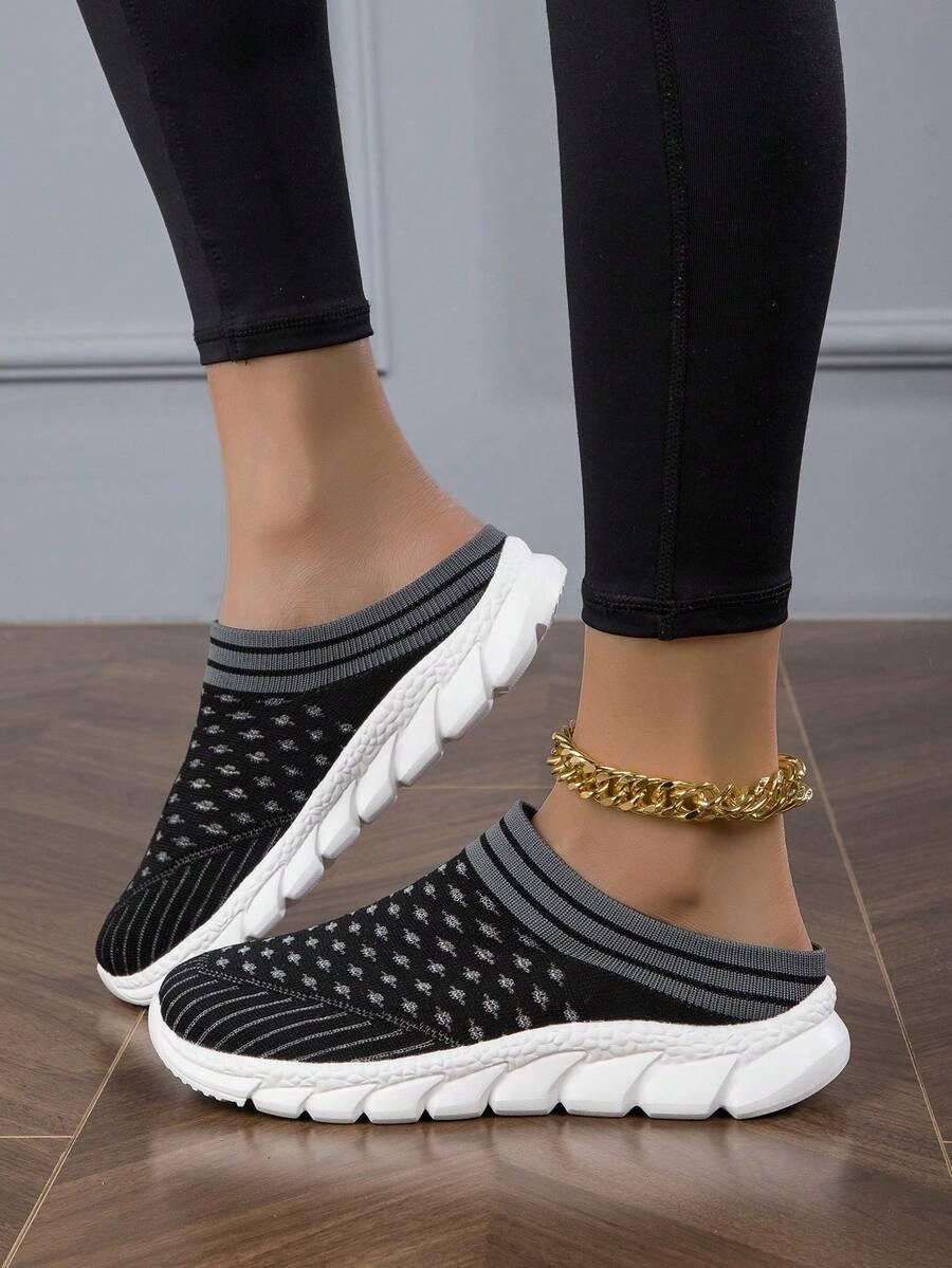 czarne buty print
