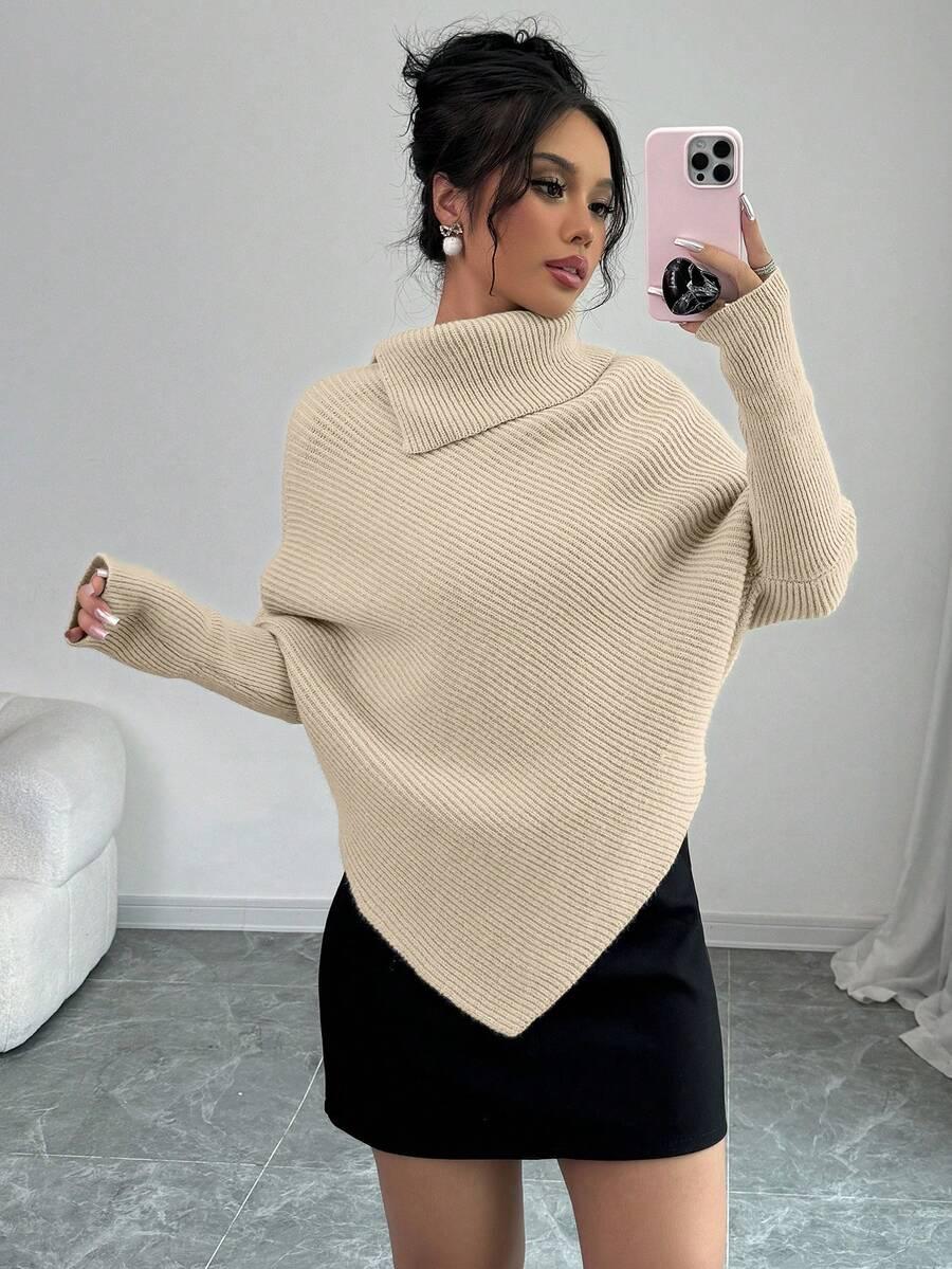 beżowy sweter golf