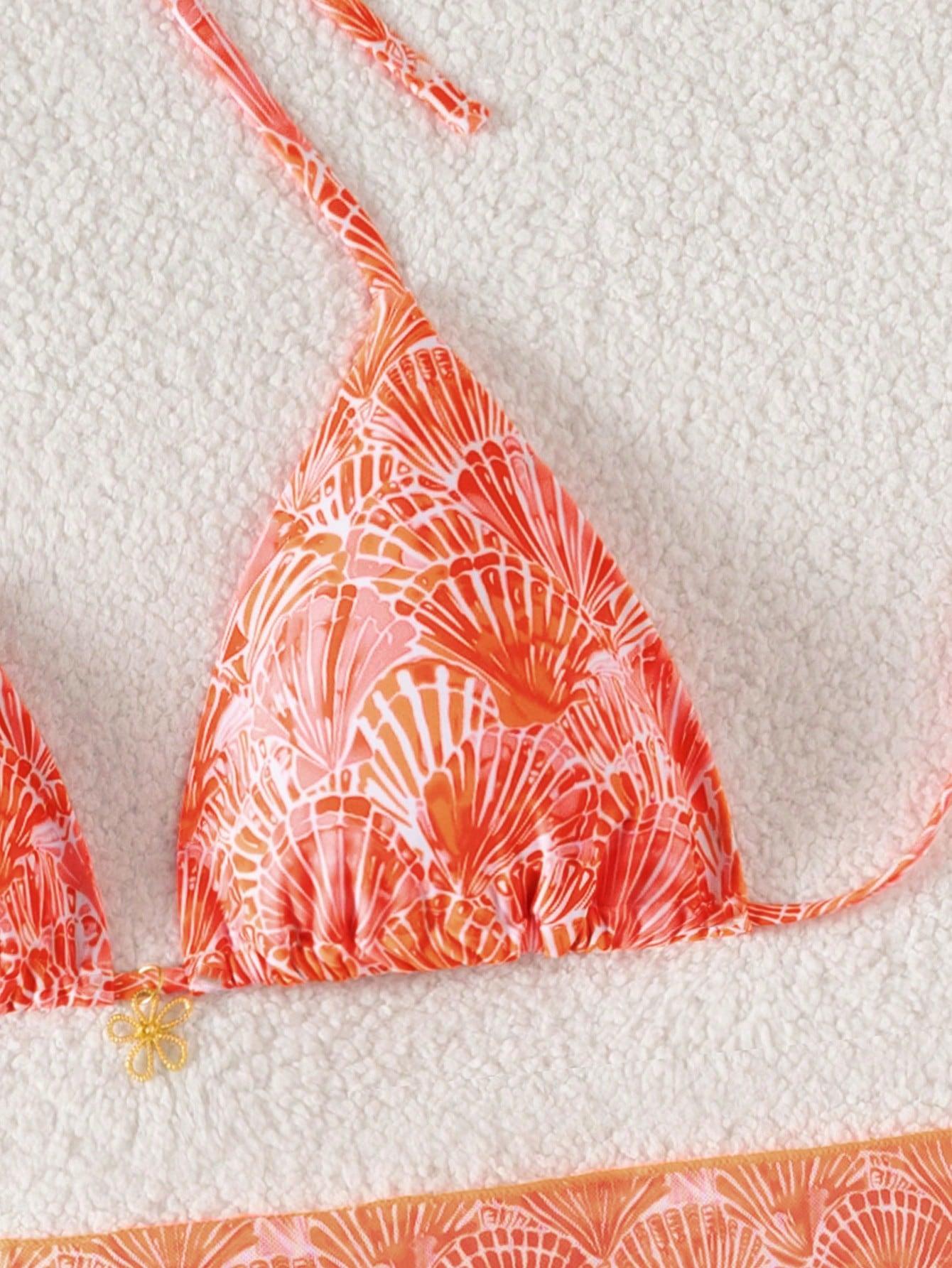 POMARAŃCZOWY SARONG WIĄZANIE