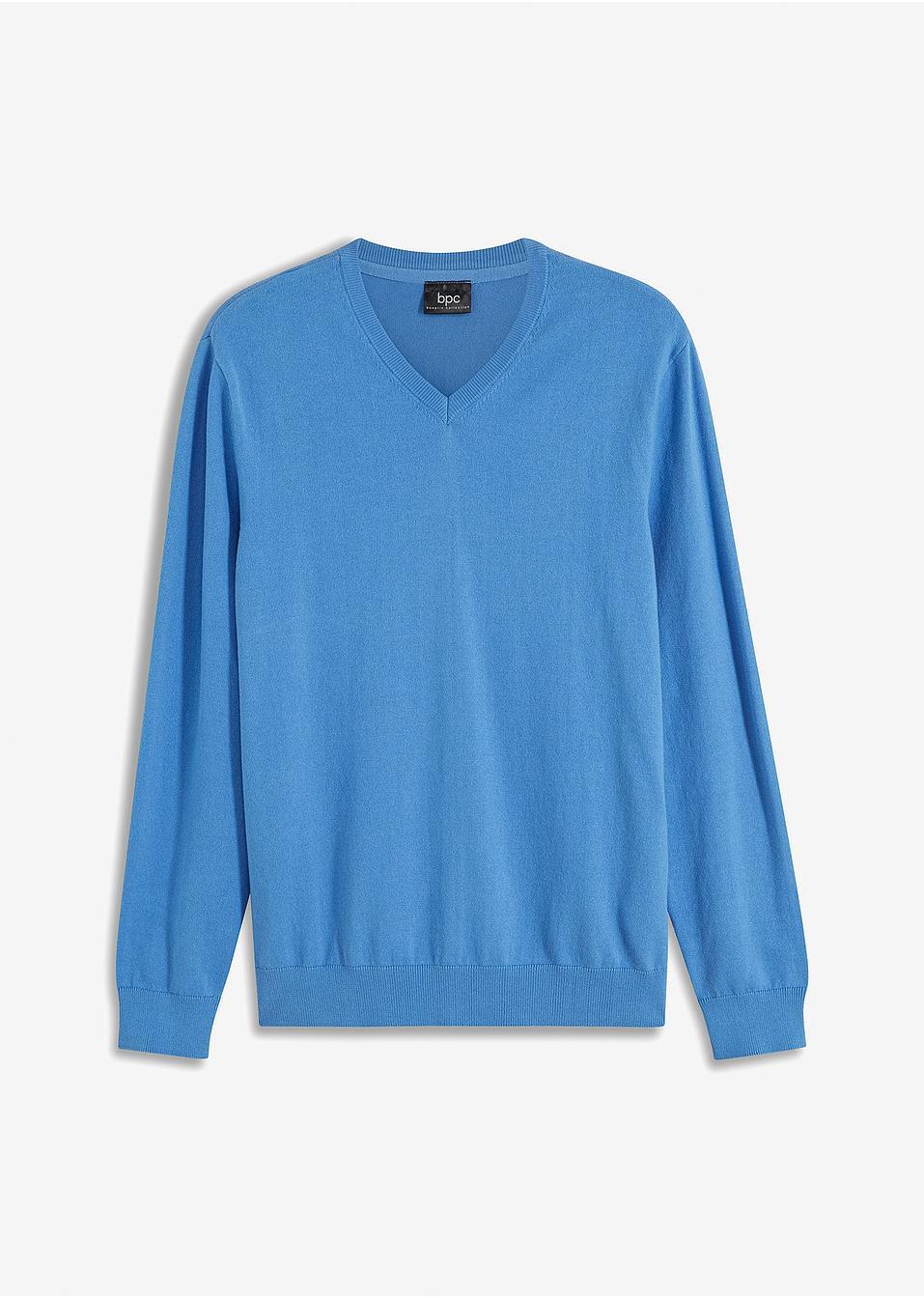 SWETER Z DEKOLTEM W SEREK 
