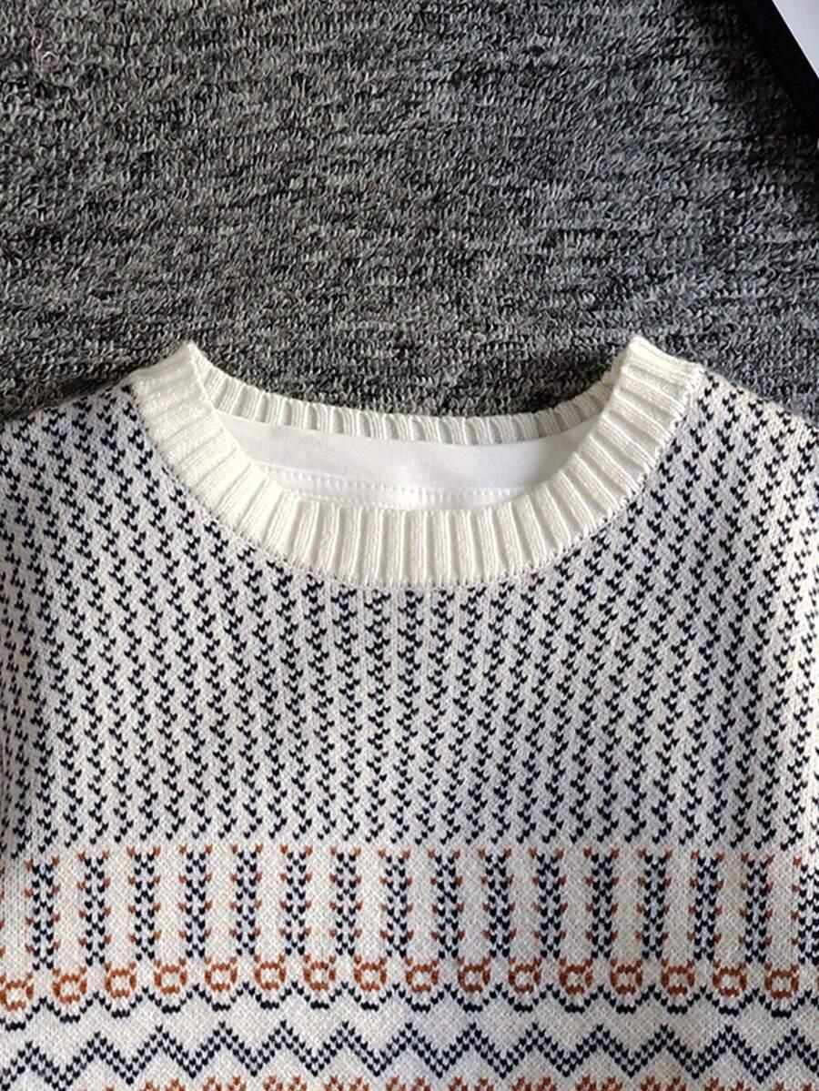 SWETER OKRĄGŁY DEKOLT