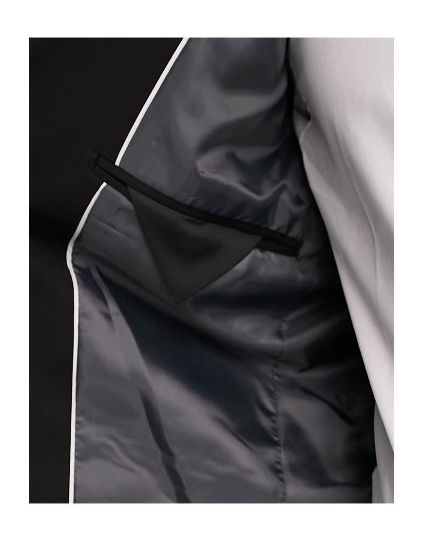 CZARNA JEDNORZĘDOWA MARYNARKA SLIM FIT