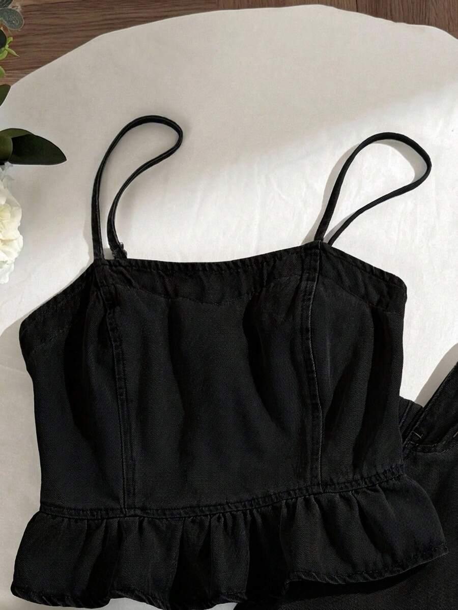 top spodnie jeansowe komplet