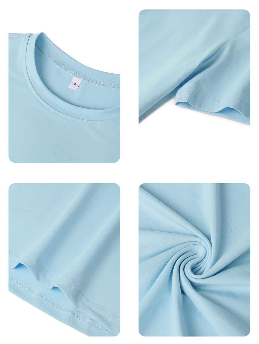 KLASYCZNY T-SHIRT DAMSKI Z NADRUKIEM 