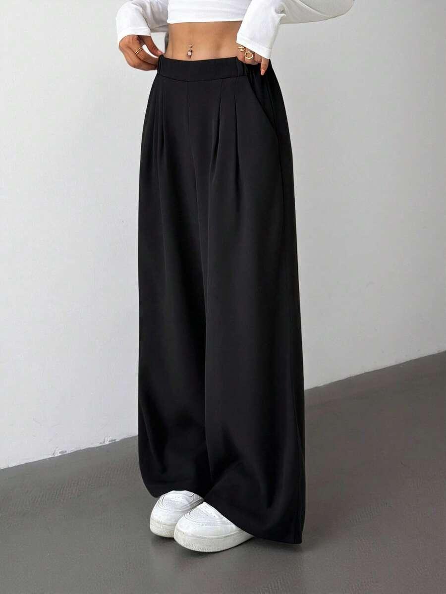 czarne spodnie casual 