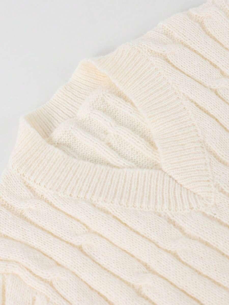 KREMOWY SWETER CASUAL