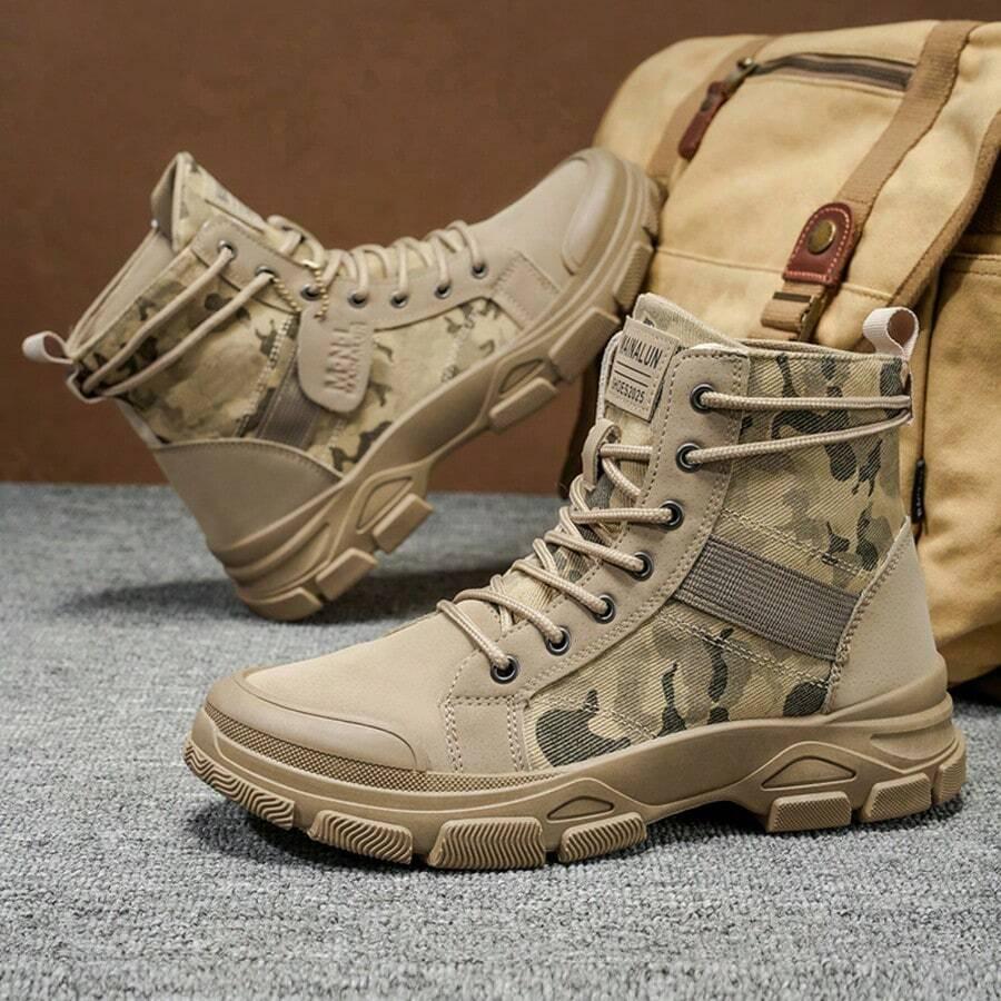 beżowe buty trekkingowe