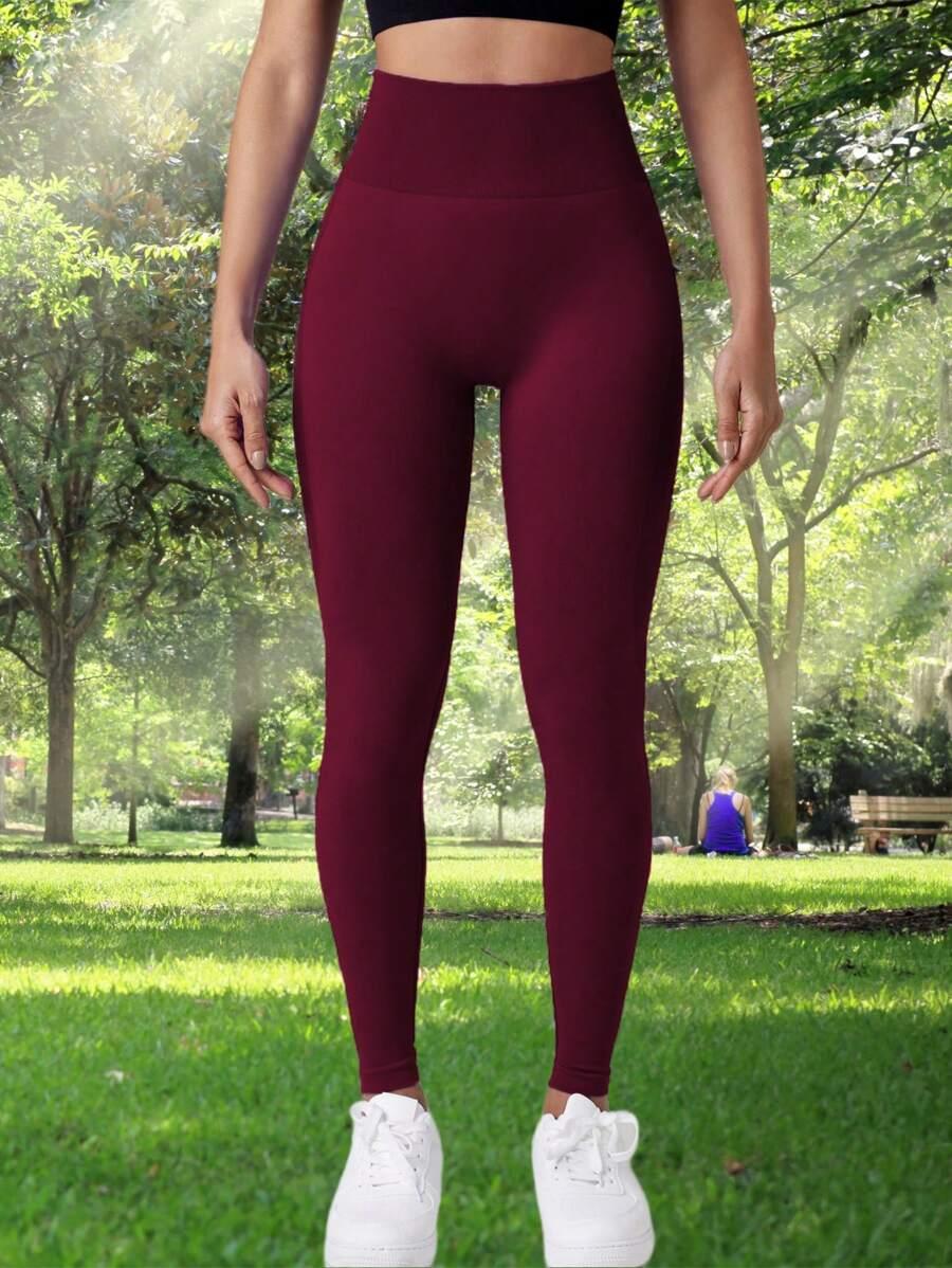 BORDOWE KLASYCZNE LEGGINSY