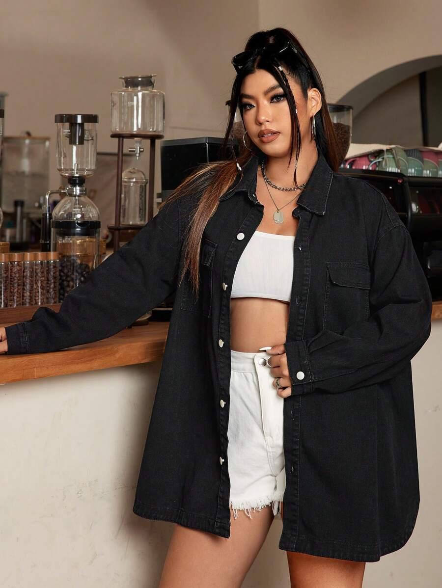 KURTKA JEANSOWA OVERSIZE 