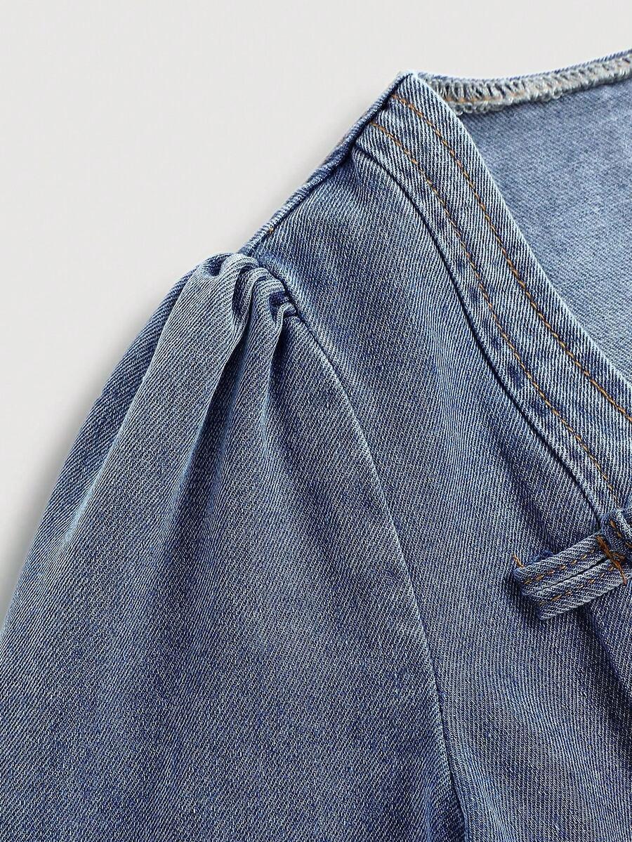 niebieska sukienka jeans