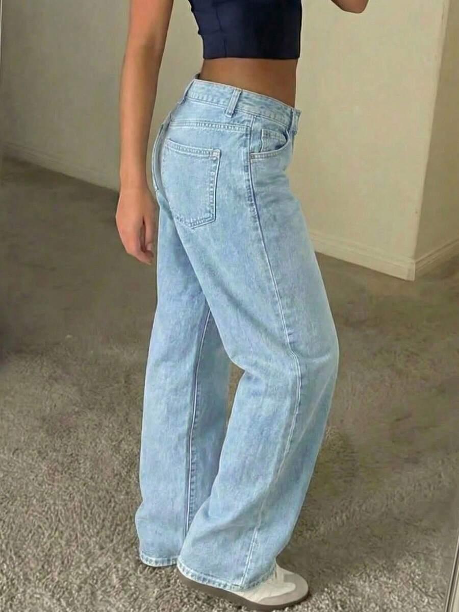 NIEBIESKIE SPODNIE JEANS