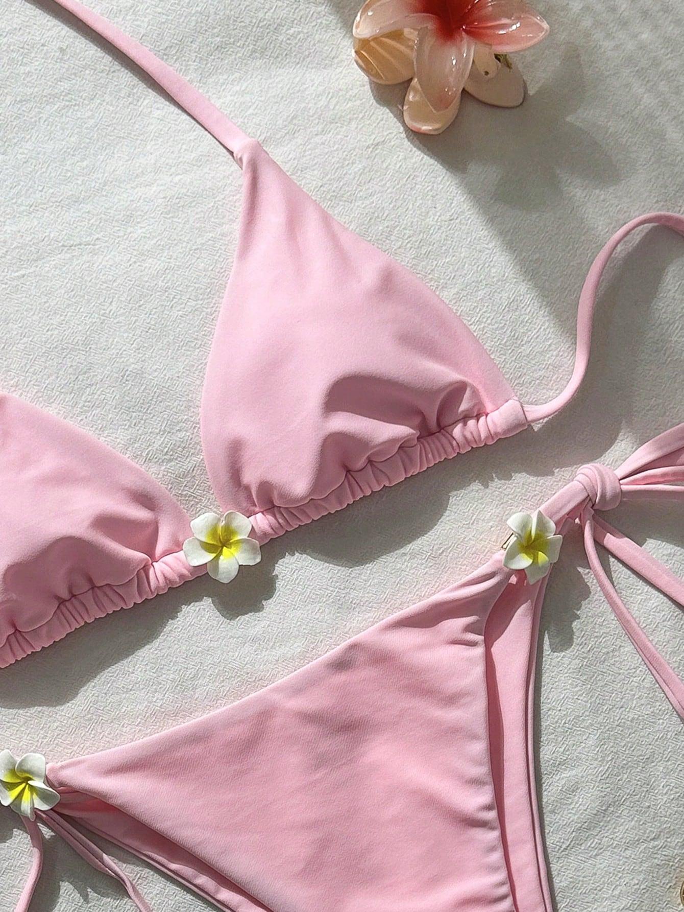 RÓŻOWE BIKINI KOMPLET