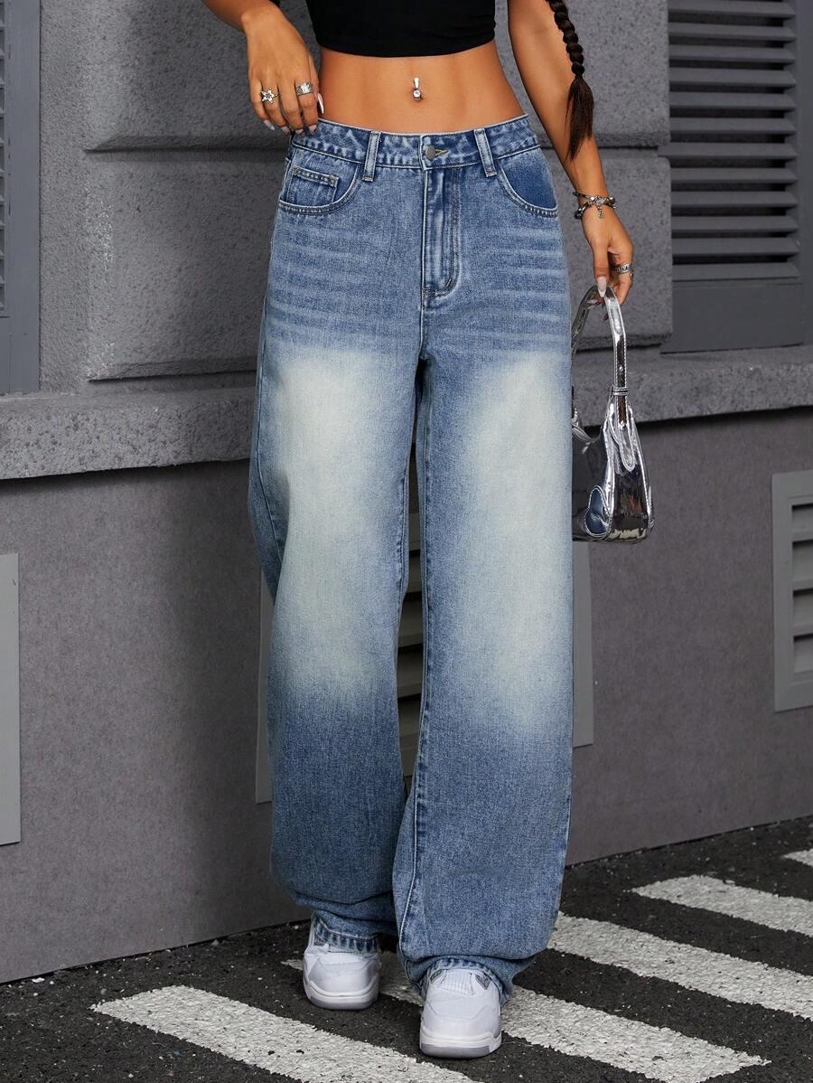 proste spodnie jeans