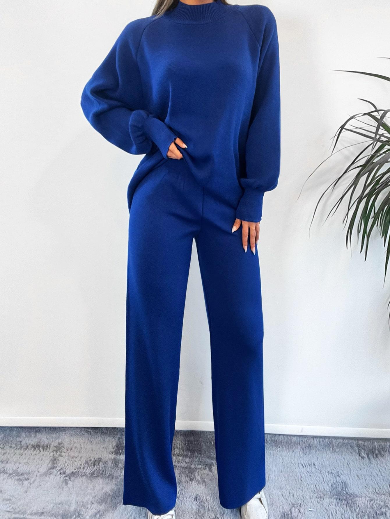 komplet sweter spodnie