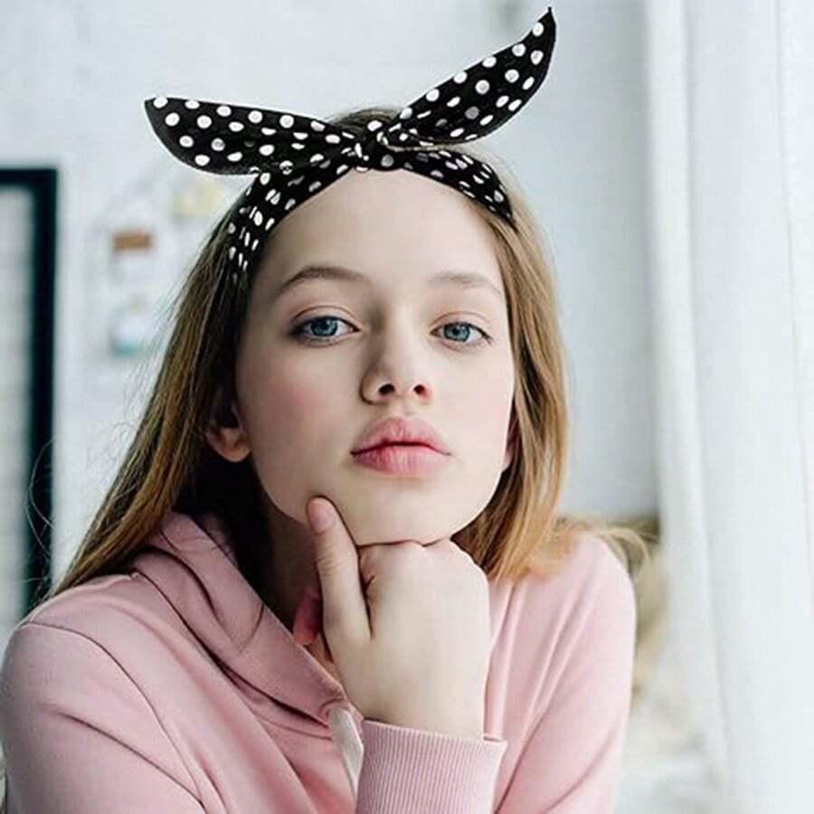 CZARNA OPASKA NA GŁOWĘ 