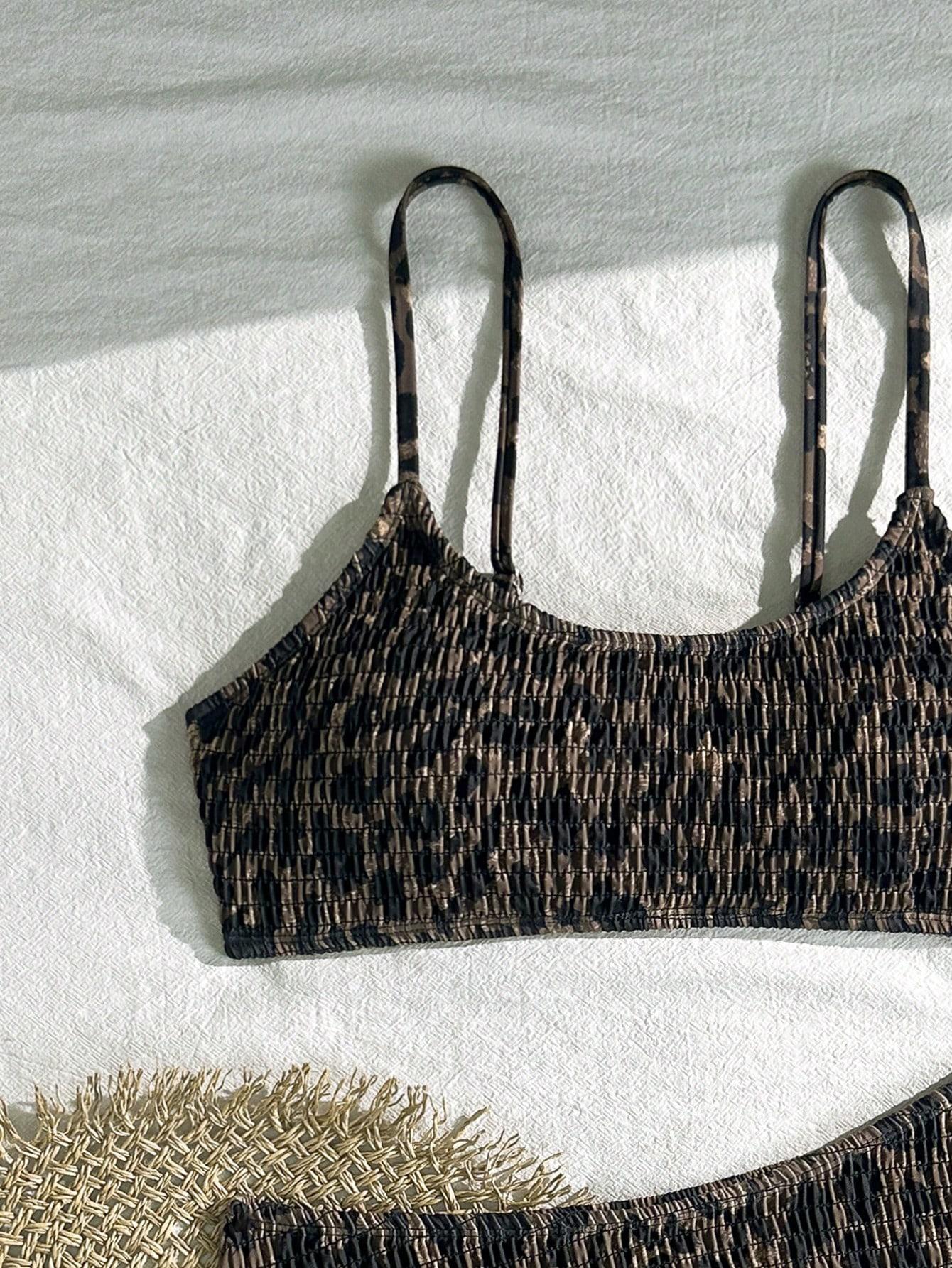 DWUCZĘŚCIOWY STRÓJ KĄPIELOWY ANIMAL PRINT