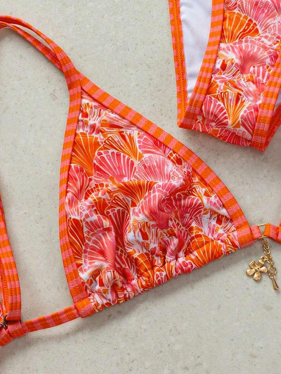 dół od bikini wzór muszelki