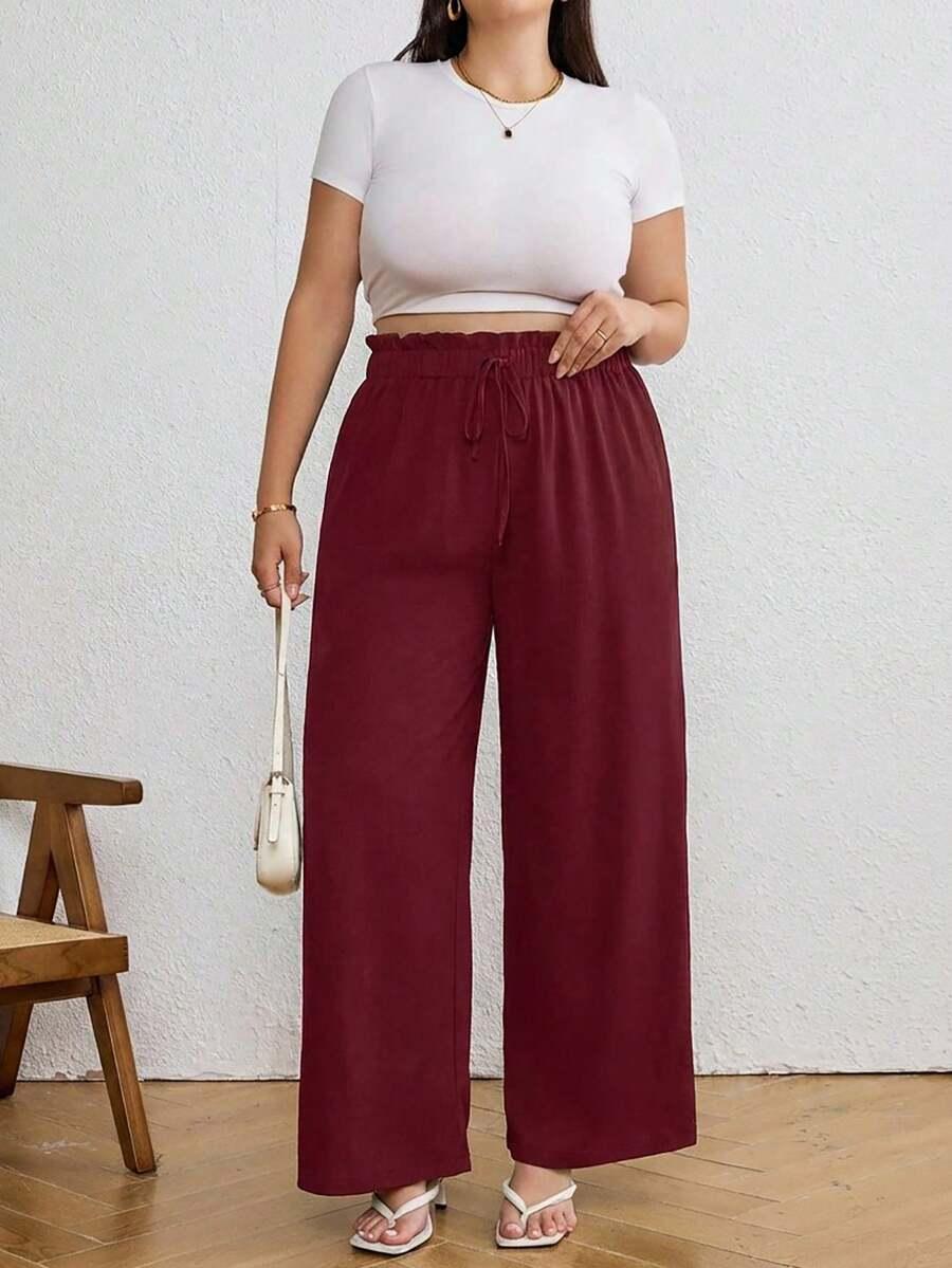 czerwone spodnie casual