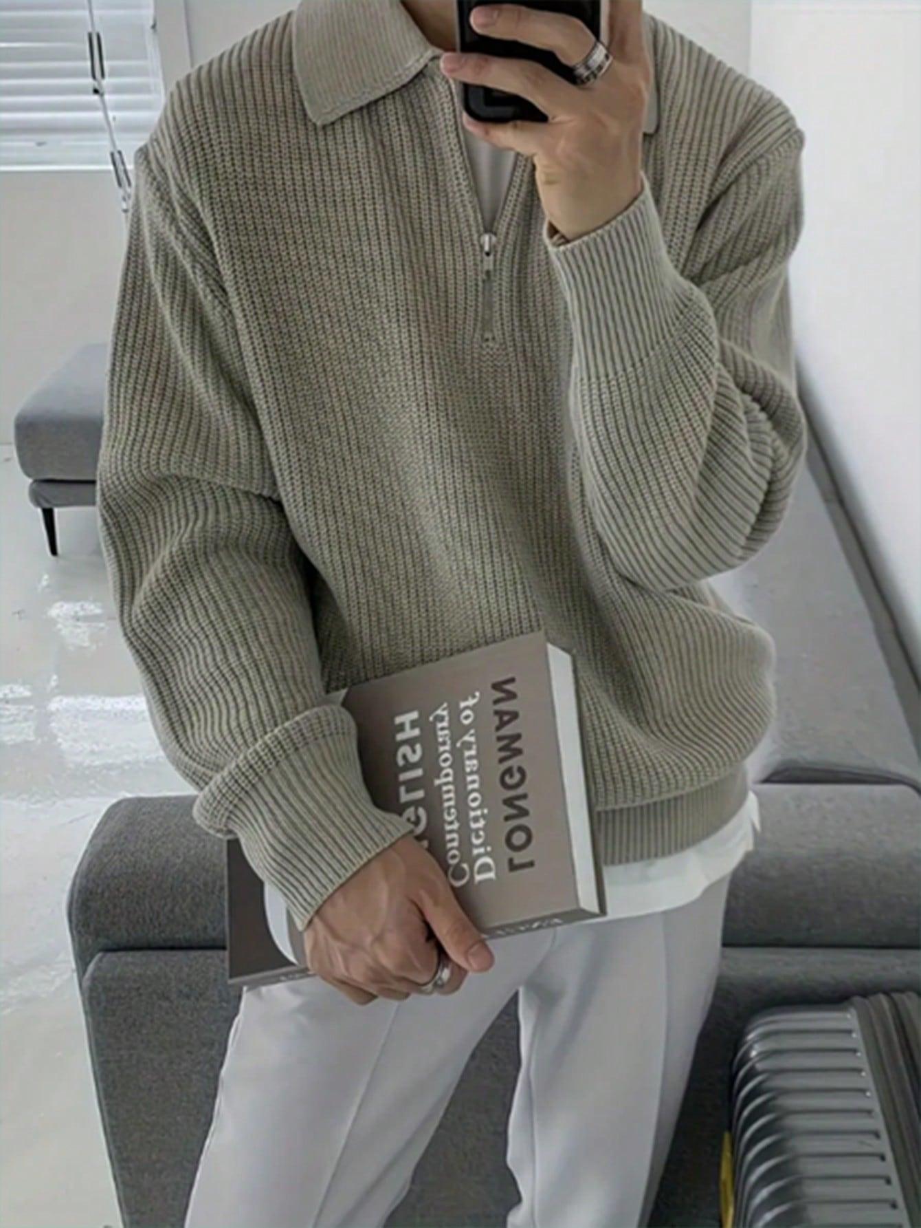 SWETER Z KOŁNIERZYKIEM