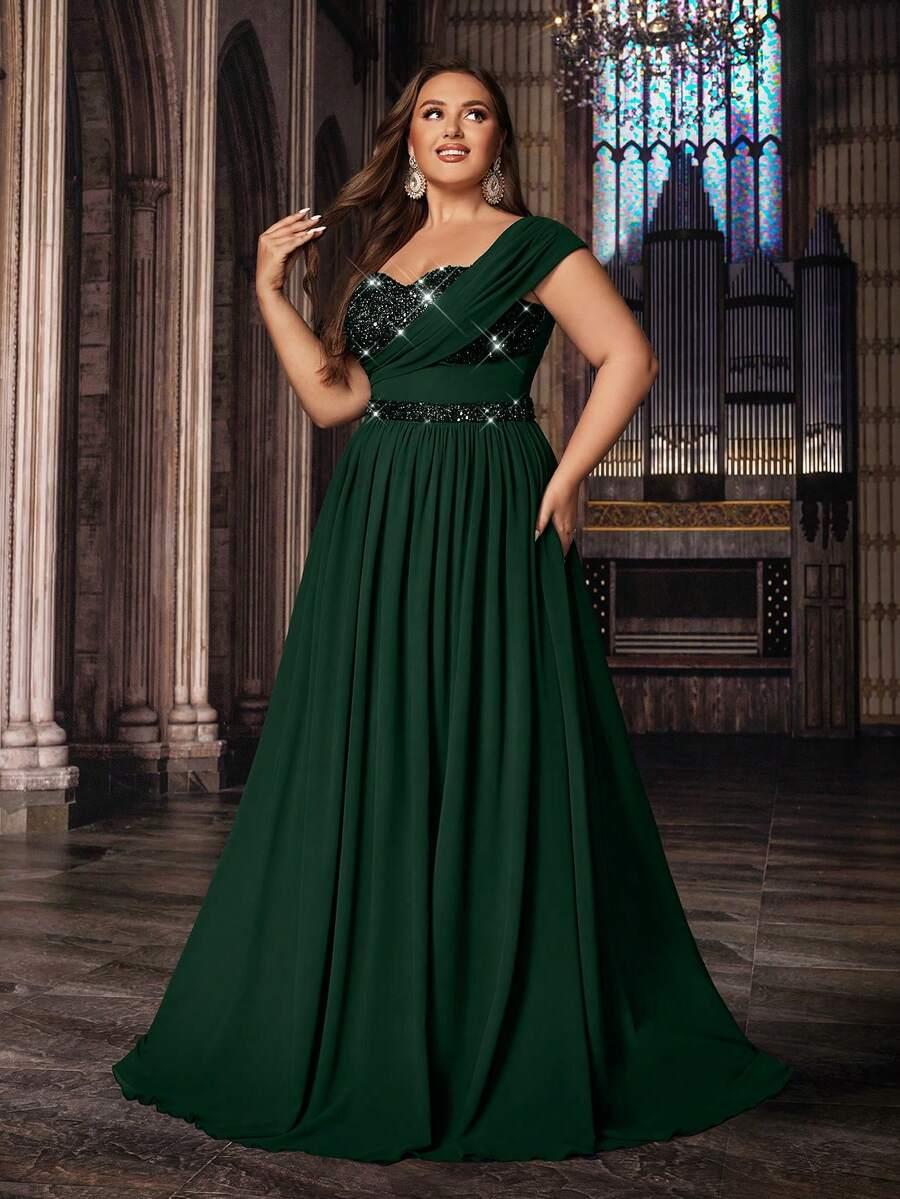 ZIELONA MAXI SUKIENKA