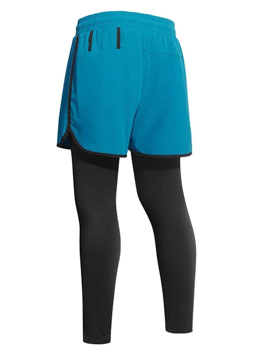 Legginsy sportowe ze spodenkami