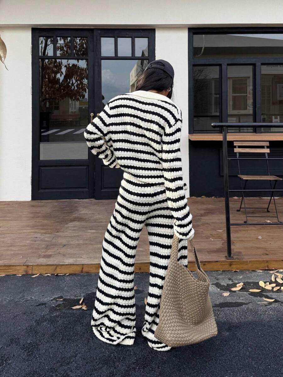 SWETER SPODNIE KOMPLET