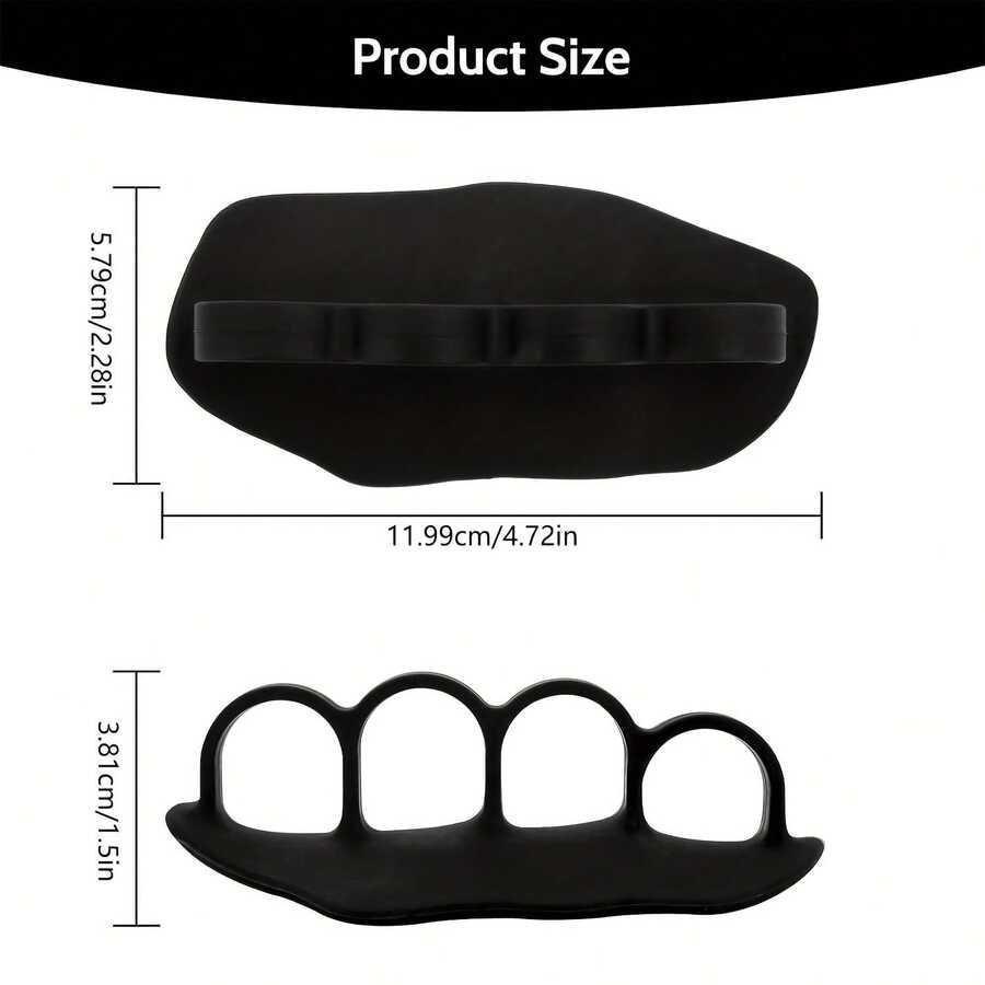 czarny uchwyt silikonowy do podnoszenia ciężarów 2-pack