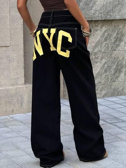 czarne spodnie jeans