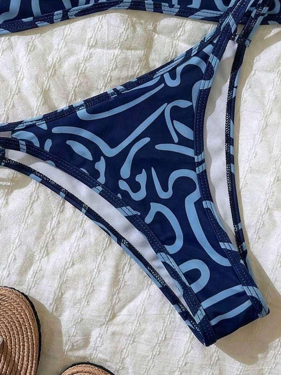 DWUCZĘŚCIOWY STRÓJ KĄPIELOWY PRINT