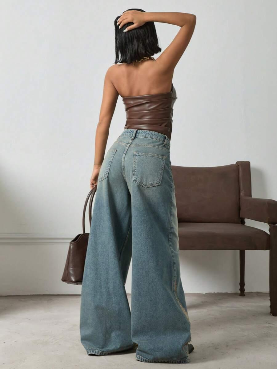 NIEBIESKIE SPODNIE JEANS