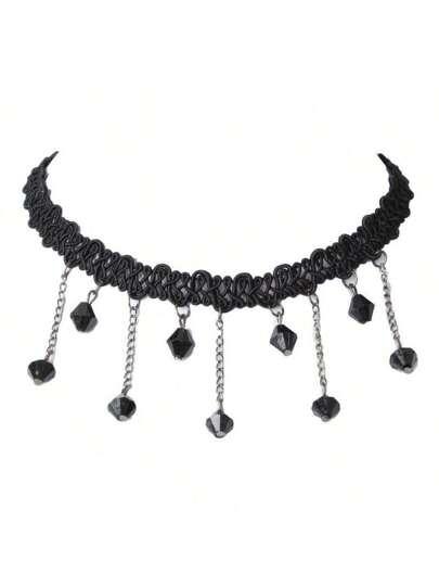 CZARNY NASZYJNIK CHOKER 20-PACK