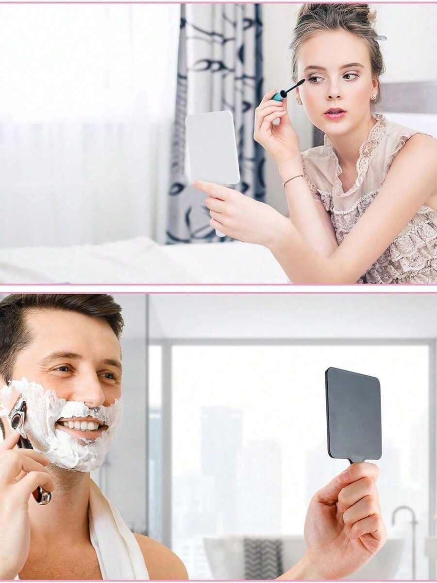 różowe lusterko kieszonkowe