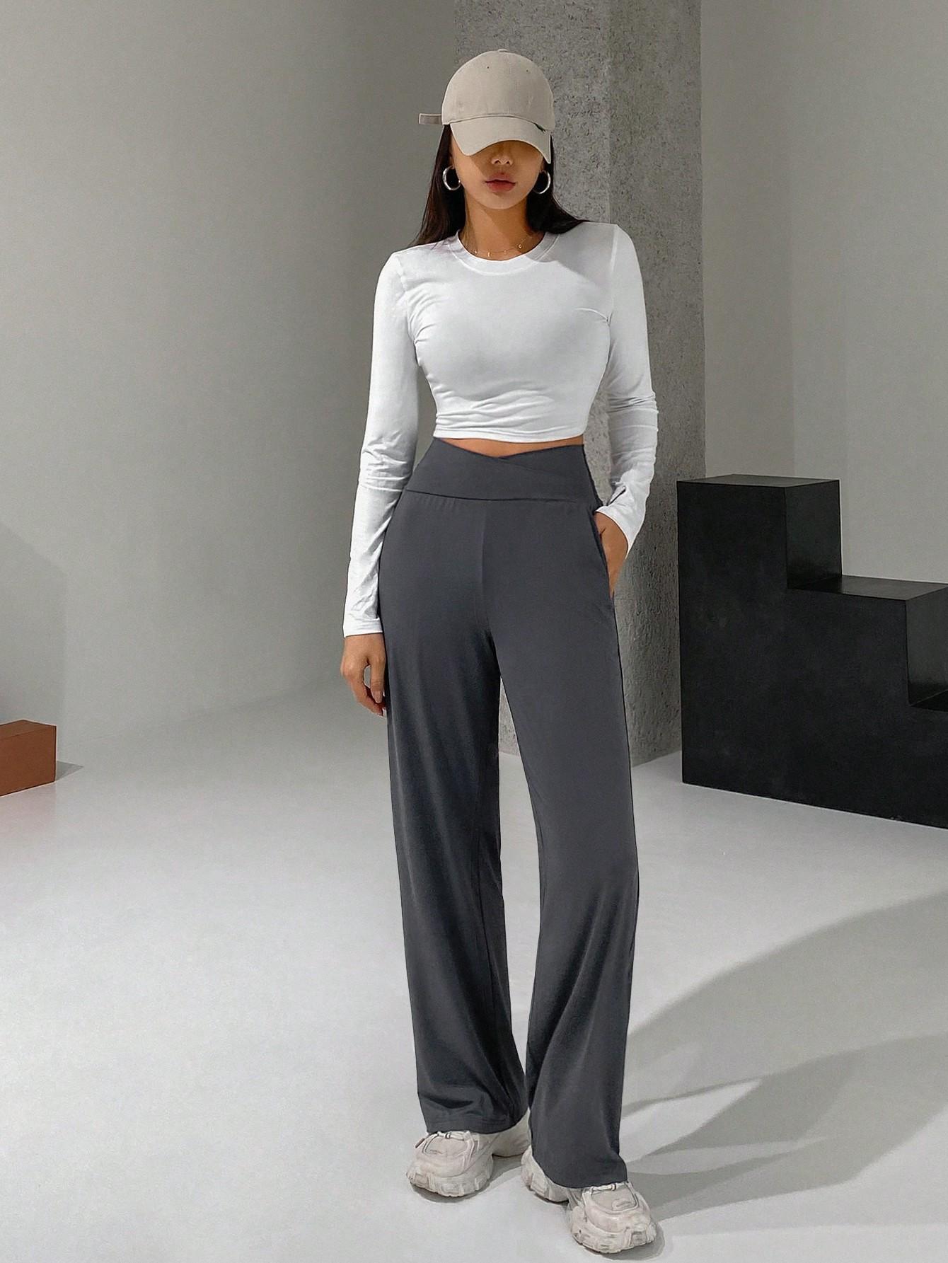 szare spodnie casual