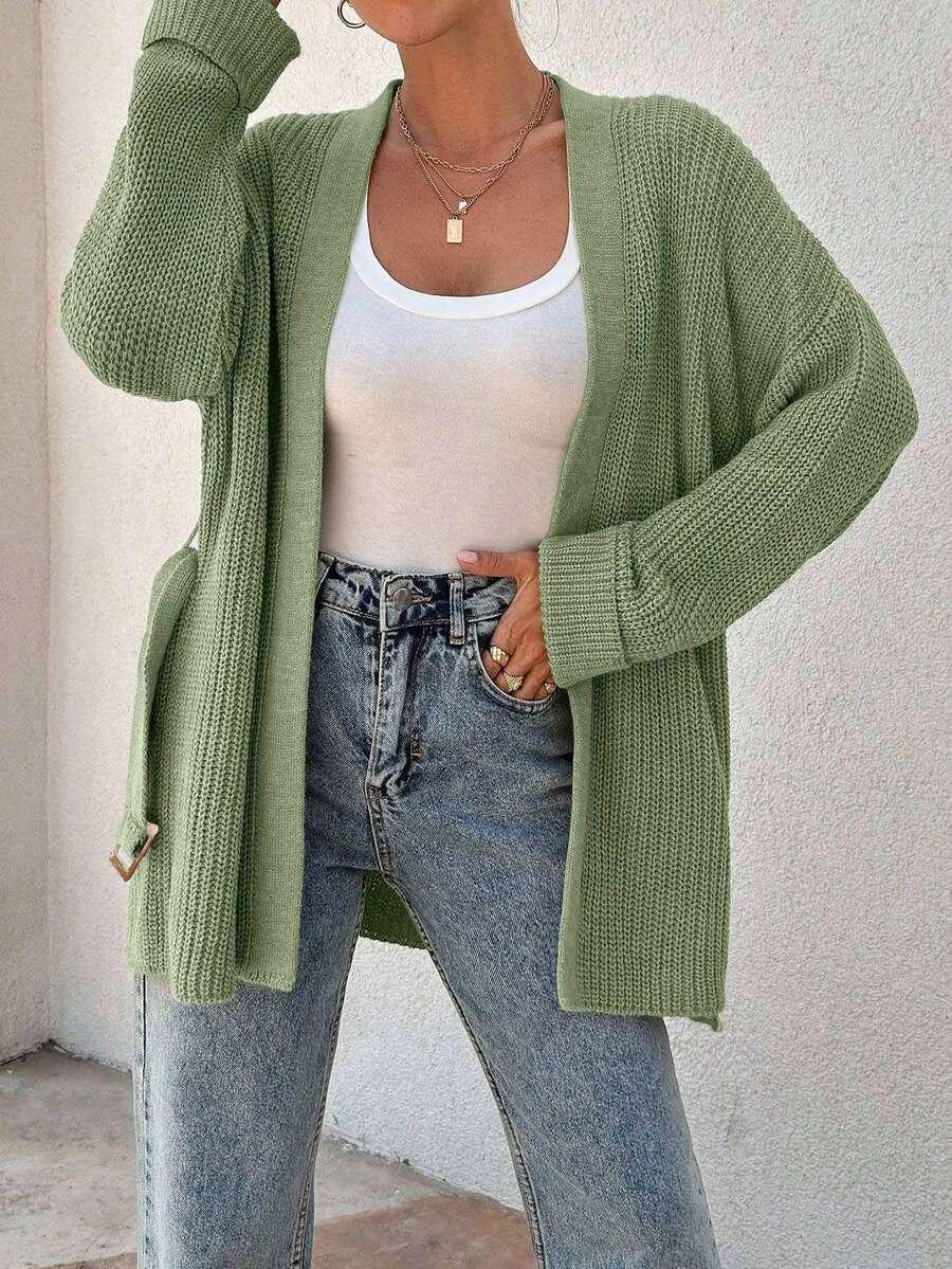 zielony sweter kardigan