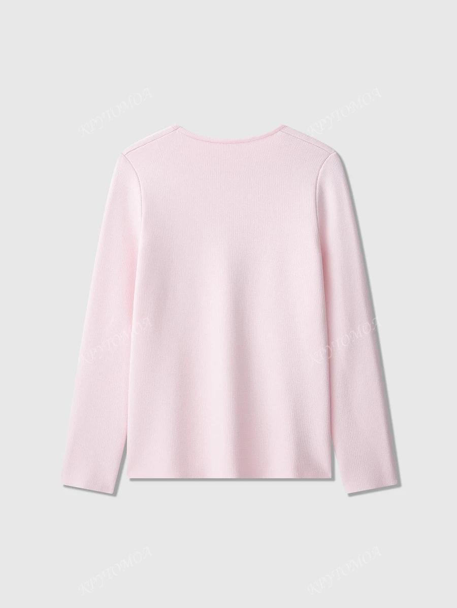 RÓŻOWY SWETER KARDIGAN GUZIK