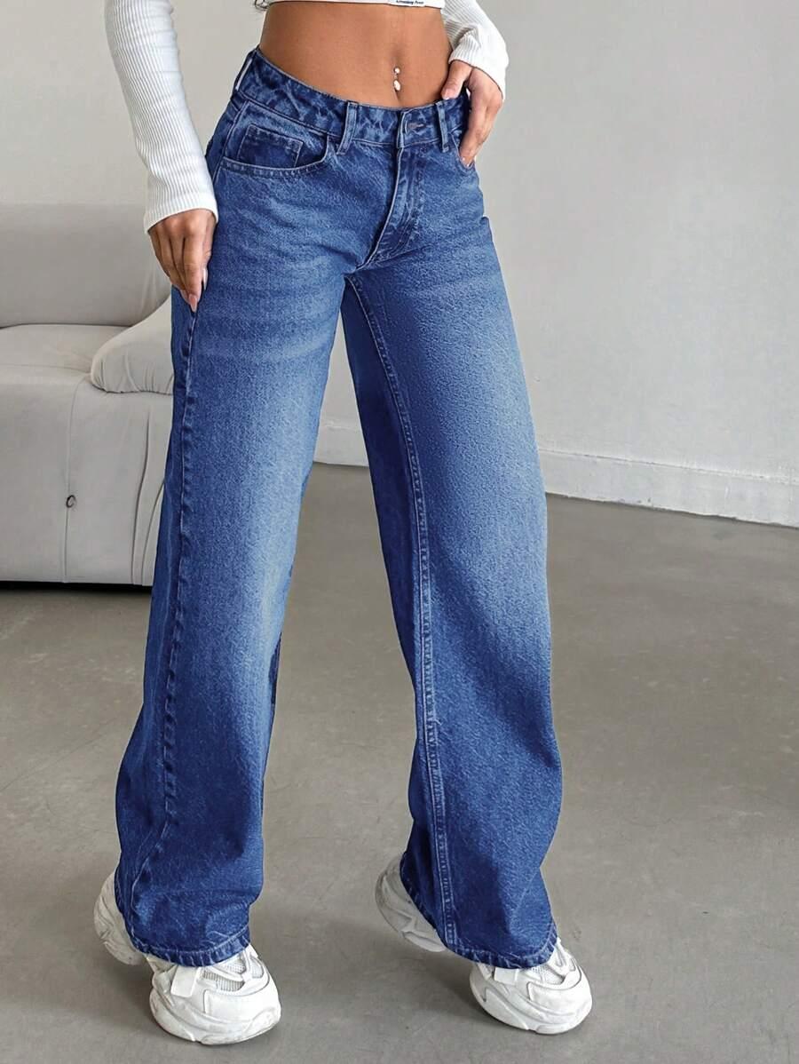 NIEBIESKIE SPODNIE JEANS