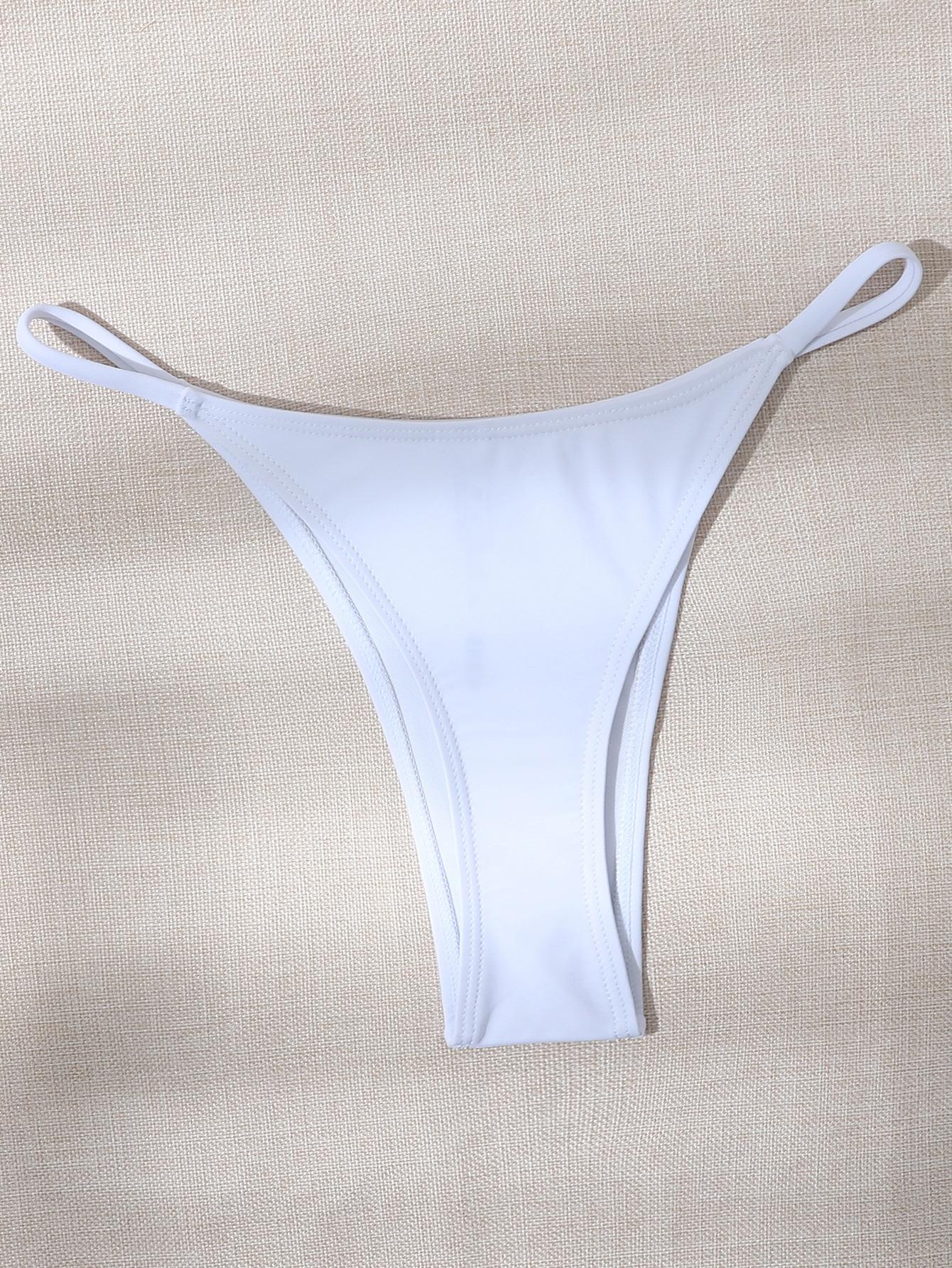 biały dół od bikini