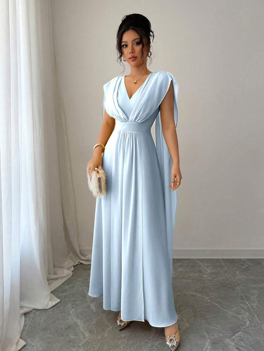 NIEBIESKA MAXI SUKIENKA 