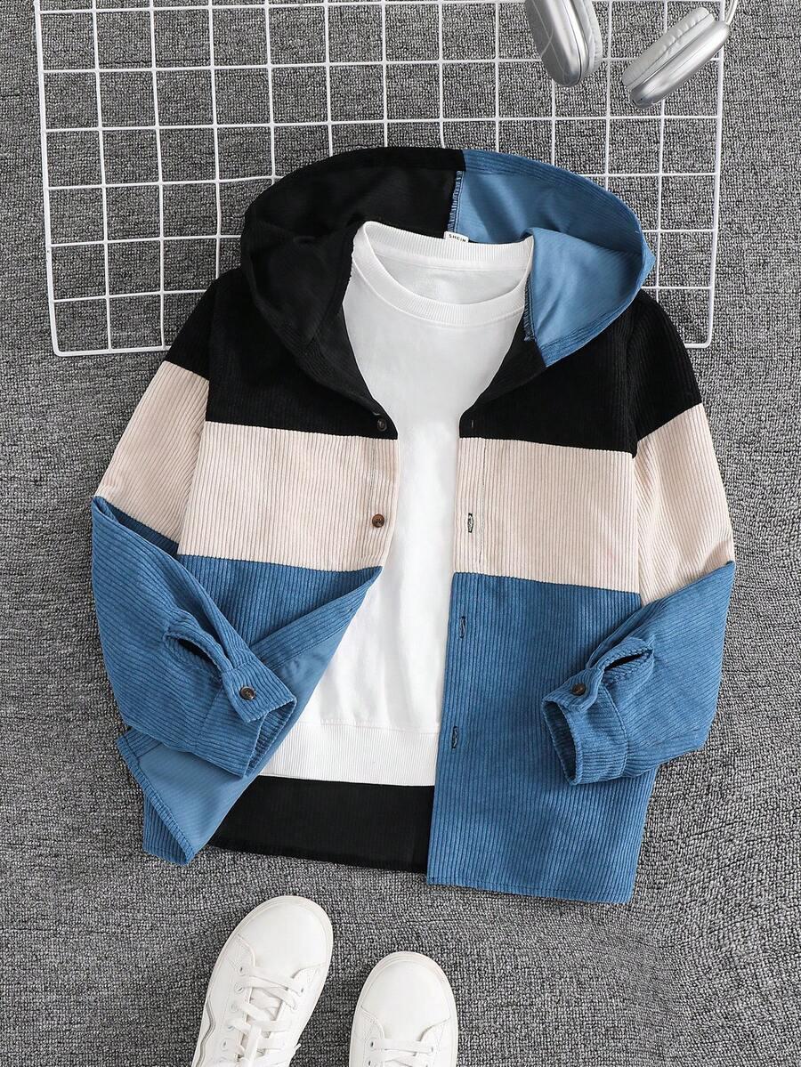 bluza guziki kaptur 