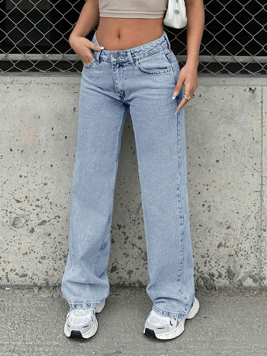 NIEBIESKIE JEANSOWE SPODNIE