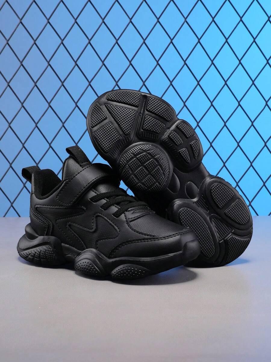 czarne buty sportowe imitacja skóry