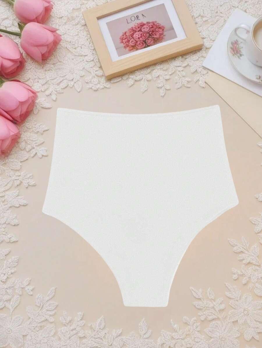 BIAŁY DÓŁ OD BIKINI MARSZCZENIE