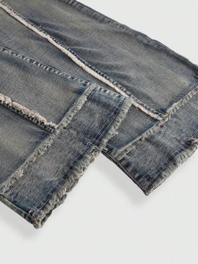 niebieskie spodnie jeans