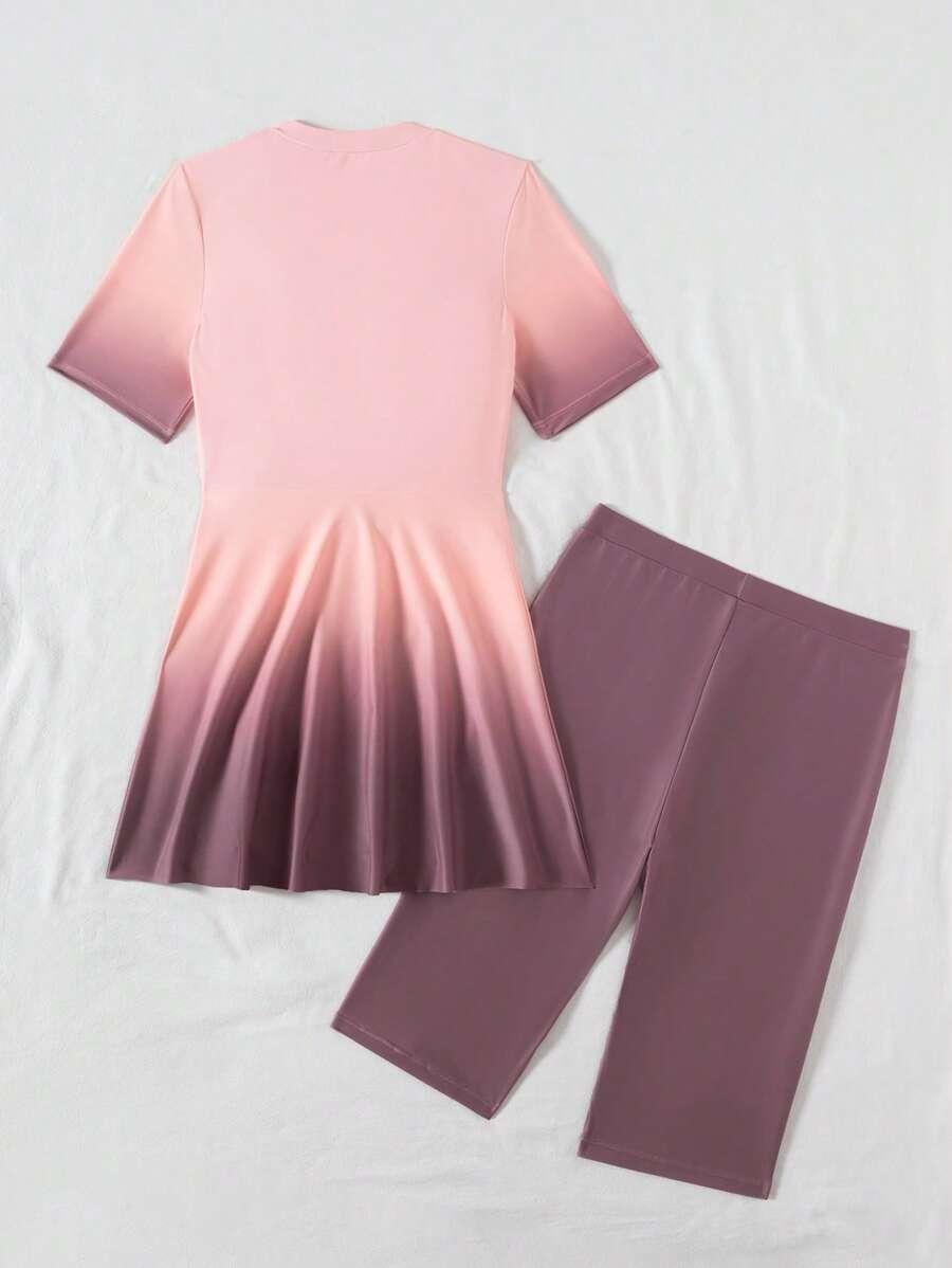 DWUCZĘŚCIOWY STRÓJ KĄPIELOWY PRINT OMBRE