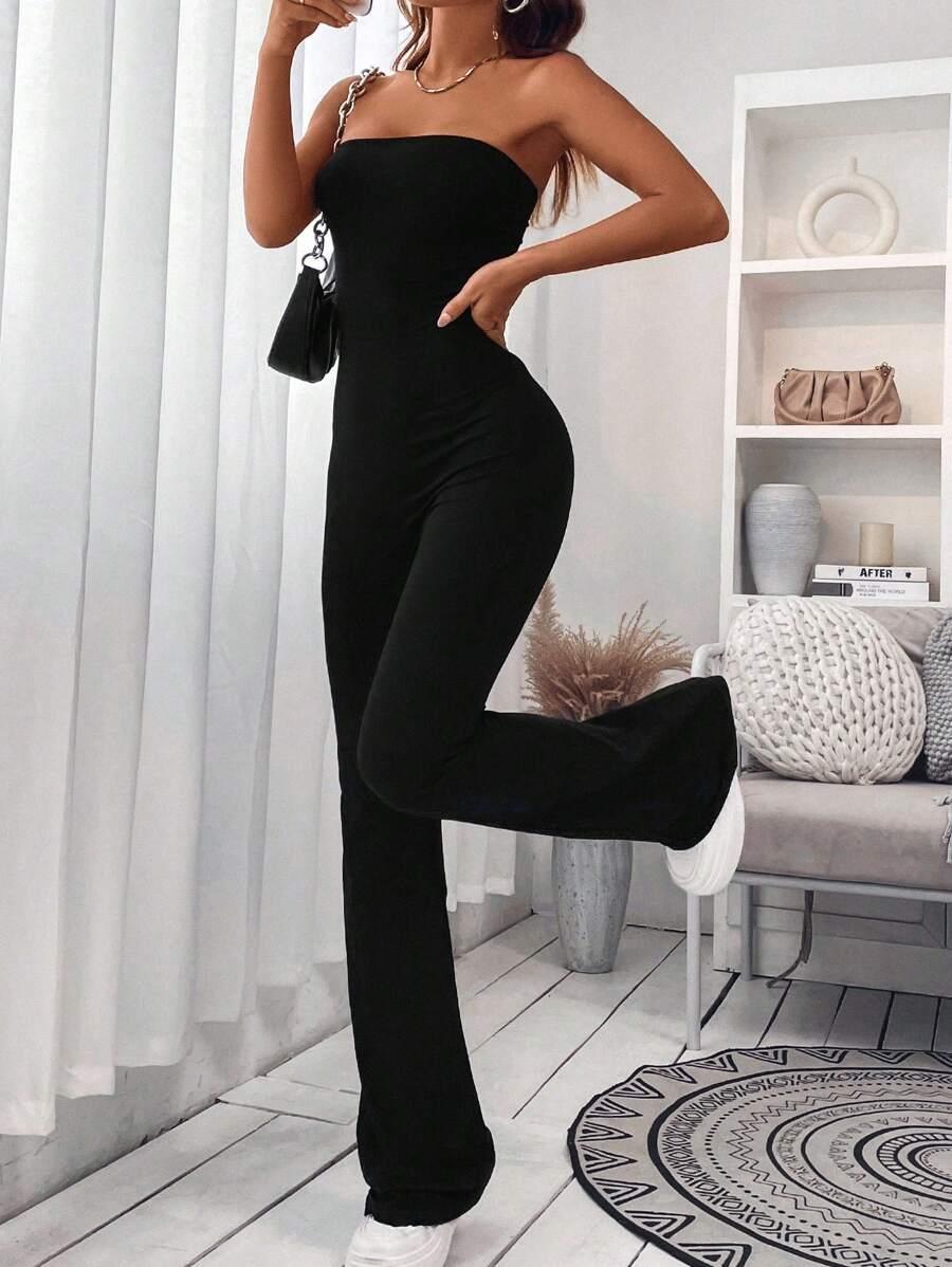 CZARNY KOMBINEZON CASUAL