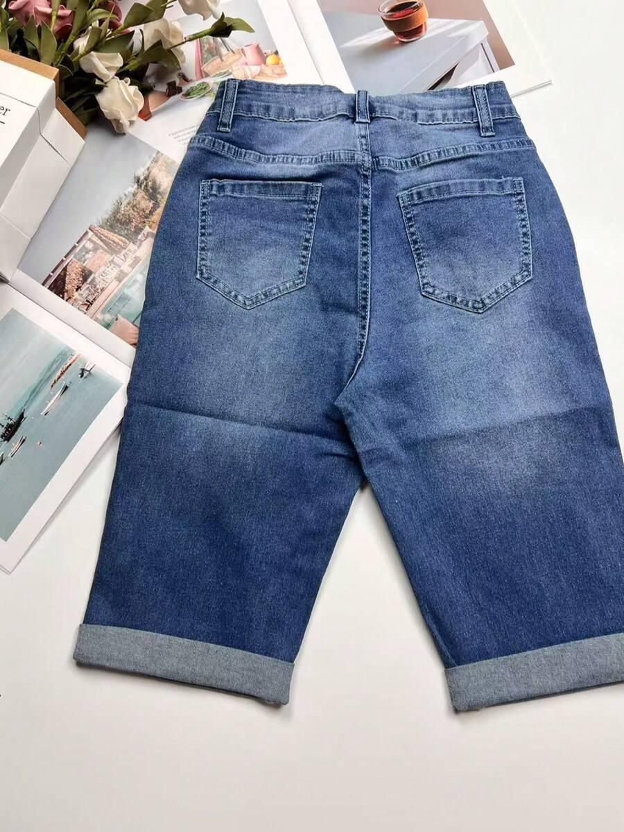 NIEBIESKIE SPODENKI JEANS